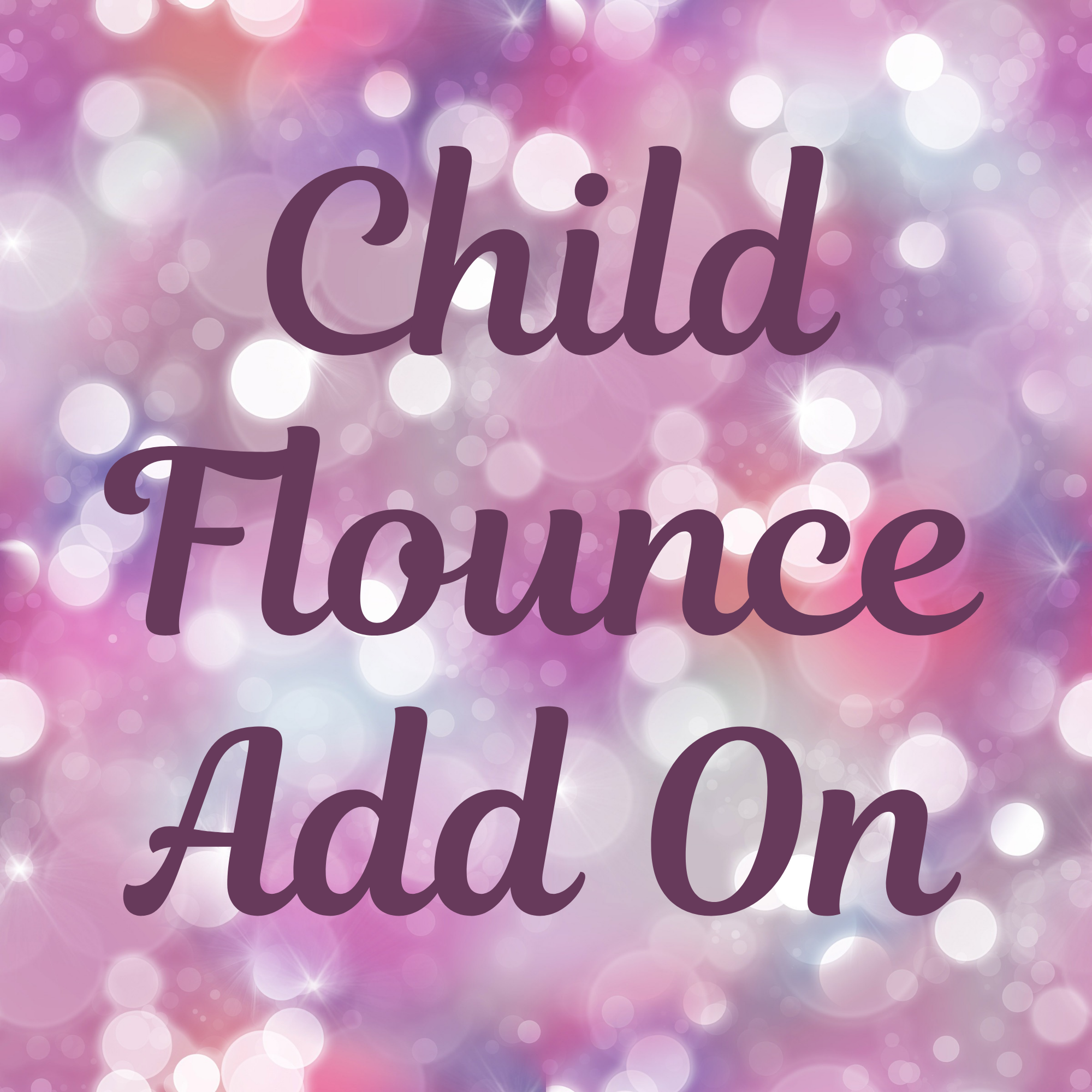 Child Flounce Sleeve Add On